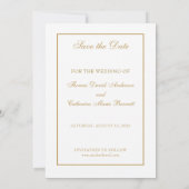 Catholic Wedding Elegant Save the Date セーブザデート (裏面)