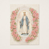 Catholic Wedding Floral Marian Prayer Cards (正面)