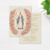 Catholic Wedding Floral Marian Prayer Cards (デスク)