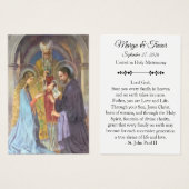 Catholic Wedding Prayer Card  (正面&裏面)