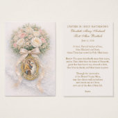 Catholic Wedding Prayer Card Betrothal  (正面&裏面)