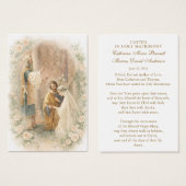 Catholic Wedding Prayer Card Betrothal  (正面&裏面)