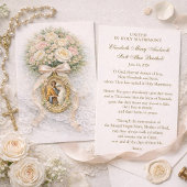 Catholic Wedding Prayer Card Betrothal 