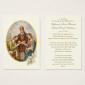 Catholic Wedding Prayer Card Betrothal (正面&裏面)