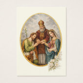 Catholic Wedding Prayer Card Betrothal  (正面)