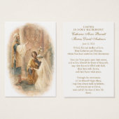 Catholic Wedding Prayer Card Betrothal  (正面&裏面)