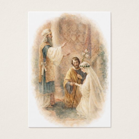 Catholic Wedding Prayer Card Betrothal  (正面)