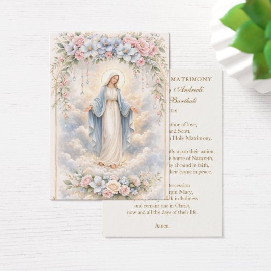 Catholic Wedding Prayer – Our Lady of Grace (デスク)