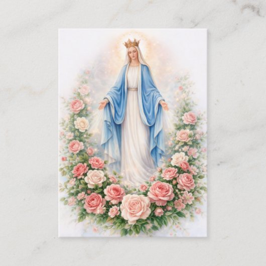 Catholic Wedding Prayer Our Lady of Grace 名刺 (正面)
