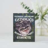 CATHOLICS CONVICTS DHS CBP 共和党 2026 X ポストカード (スタンド正面)