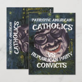 CATHOLICS CONVICTS DHS CBP 共和党 2026 X ポストカード (正面/裏面)