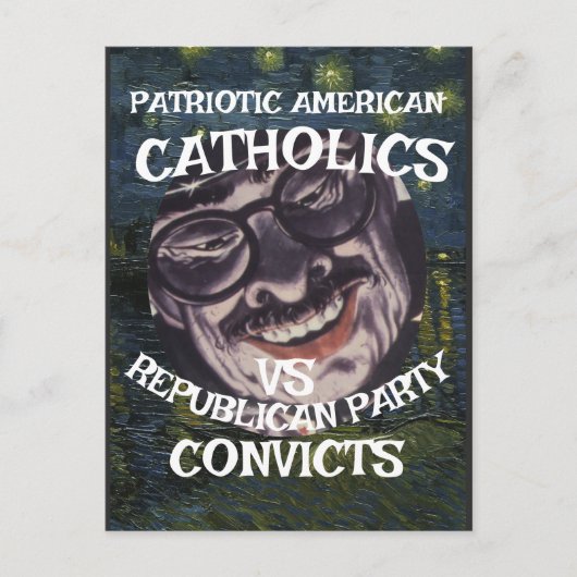 CATHOLICS CONVICTS DHS CBP 共和党 2026 X ポストカード (正面)
