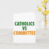 Catholics Vs Committees  カード (黄色い花)