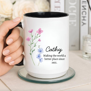 Cathy 1955年以来、世界をより良い場所にする。 マグカップ