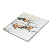 Catia Cho著ヨークシャーテリアの睡眠 タイル (側面)