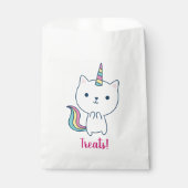 Caticorn | お菓子入れバッグ | ホワイト フェイバーバッグ (正面)