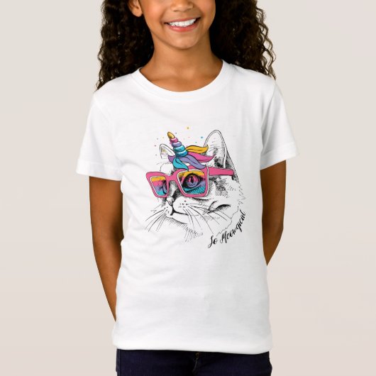 Caticorn |そうMeowgical Tシャツ (正面)