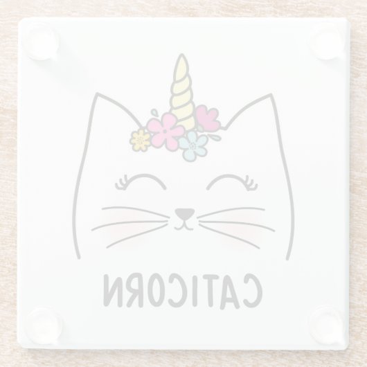 Caticorn ガラスコースター (裏面)