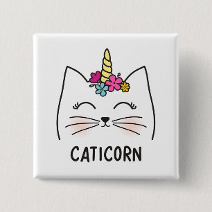 Caticorn 缶バッジ