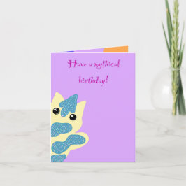 Caticorn Birthday card カード