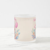 Caticorn Kawaii Birthday Mug フロストグラスマグカップ (中央)