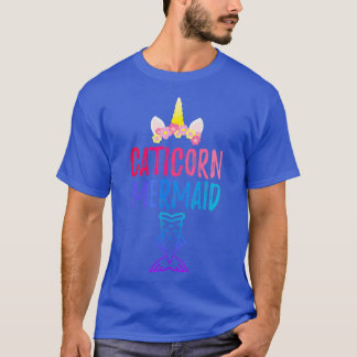 Caticorn Mermaid Funny Cat Unicorn Swimmer Cute Tシャツ
