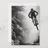 Cating Air - Mountain Bike Sketch 50誕生日 招待状 (裏面)