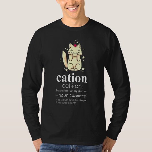 Cation Cat Cat Mom Cat Science Tシャツ (正面)