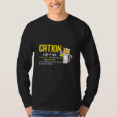 Cation Cute Science Cat Ion Science Eacher Pawsiti Tシャツ (正面)
