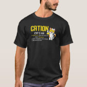 Cation Cute Science Cat Pawsitive Chemistry Teache Tシャツ (正面)