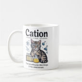 Cation Shirt Cat Science Chemistry Teacher Funny C コーヒーマグカップ (左)