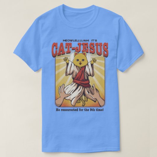 CatJesus by Tobe Fonseca Tシャツ (デザイン正面)