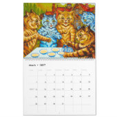 CatLand日、Calendar by Louis Wain カレンダー (3月 2027)