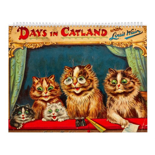 CatLand日、Calendar by Louis Wain カレンダー (カバー)