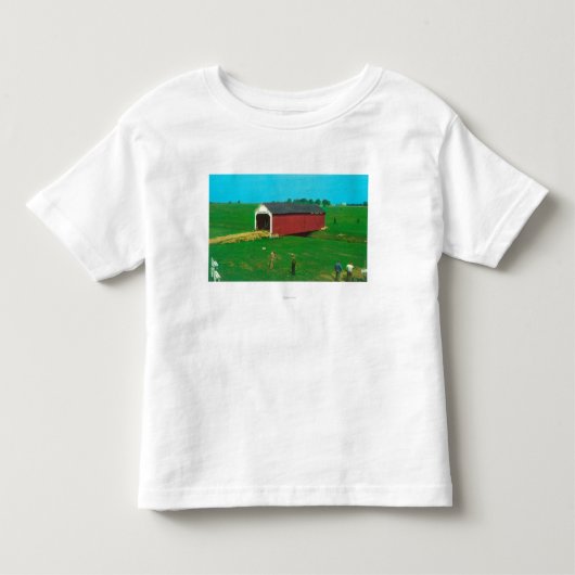Catlin橋の眺め トドラーTシャツ (正面)