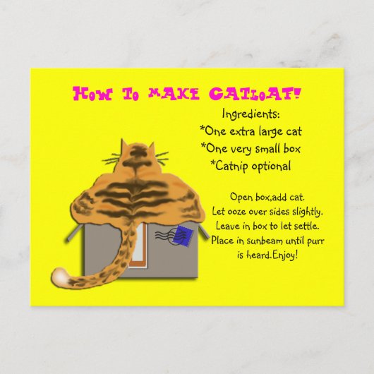 catloafを作る方法 ポストカード (正面)