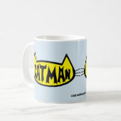 "CATMAN" メンズ 猫好き レトロ ロゴ コーヒーマグカップ (正面左)