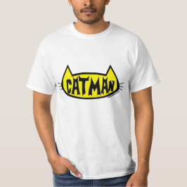 "CATMAN" 猫の頭 メンズ 猫好き Tシャツ