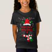 CATMASメリー，かわいい猫のクリスマスプレゼント， X-mas Cat Tシャツ (正面)