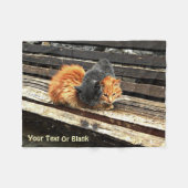 Catnapかわいこちゃん フリースブランケット (正面(横))