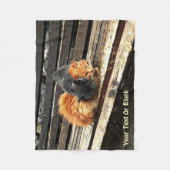 Catnapかわいこちゃん フリースブランケット (正面)