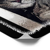 Catnap絵画は黒の猫好き用 ポスター (角)