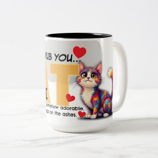 CatNapalm | Lubs You Chaos Posse Mug ツートーンマグカップ (正面右)