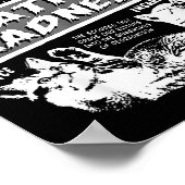 Catnip Madness Cute Kitten Funny Cat Pet Humor  ポスター (角)