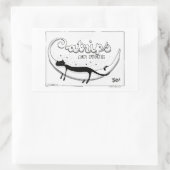 Catnipsステッカー 長方形シール (バッグ)