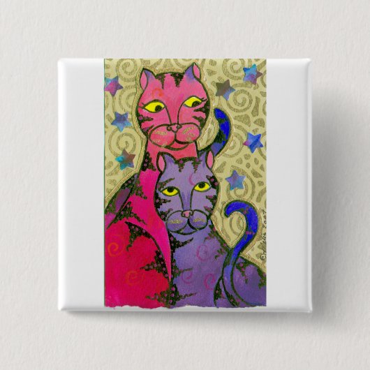 CatNStars 缶バッジ (正面)