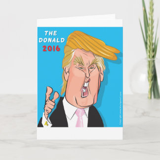 Catoonドナルド・トランプの大統領の2016年の挨拶状 カード