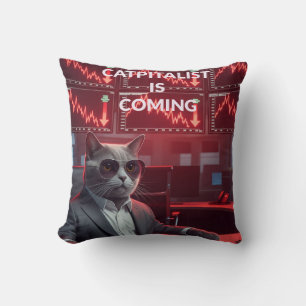 Catpitalist:マーケットクラッシュコメディ – おもしろい枕 クッション