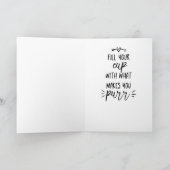 Catpuccinoの漫画猫およびやる気を起こさせるな引用文カード カード (内部)