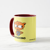 CATPUCCINO ねこ パン ユーモア コーヒーマグ マグカップ (正面左)